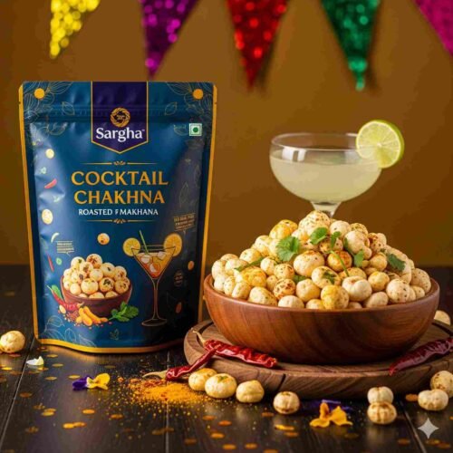 Cocktail Chakhna - Sargha Roasted & Flavored Makhana/Lotus Seeds/Phool Makhana/Foxnut [Cocktail Chakhna]