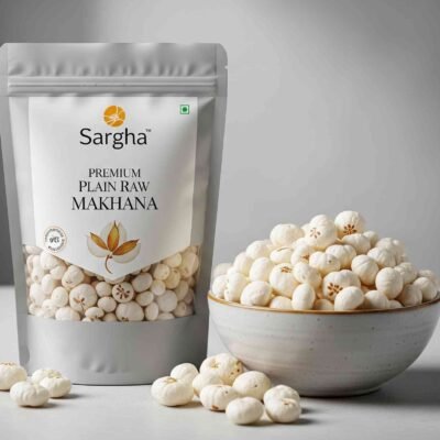 Sargha Premium Plain Raw Makhana/Lotus Seeds/Phool Makhana/Foxnut