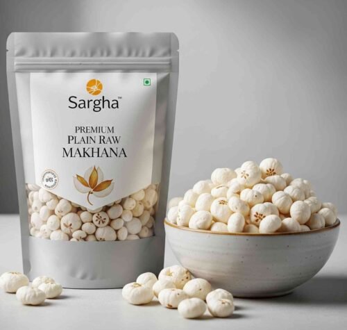 Sargha Premium Plain Raw Makhana/Lotus Seeds/Phool Makhana/Foxnut